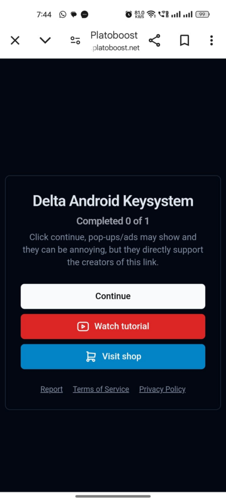 Delta Key System
